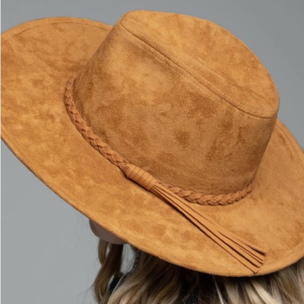 Suede Panama Hat Camel